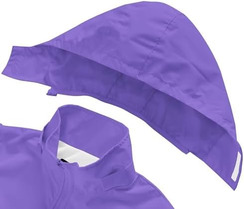 WICKHAM Boys Girls Waterproof Rain Jacket Detachable Hood Li...