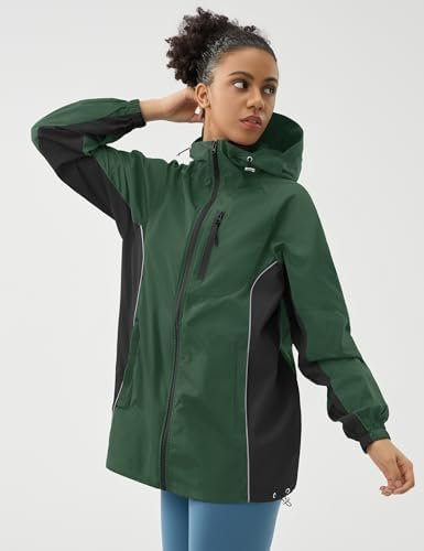 LOMON Lightweight Active Rain Jacket Hooded Water Resistant ...