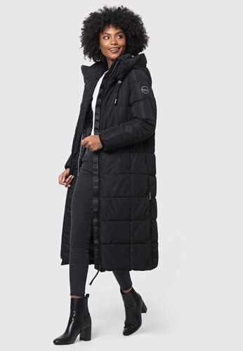 Marikoo Long Fall & Winter Coat for Women | Detachable Hood ...