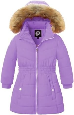Garemcy Girls Winter Coat Long Warm Waterproof Fleece Lined ... Garemcy Girls Winter Coat Long Warm Waterproof Fleece Lined ...