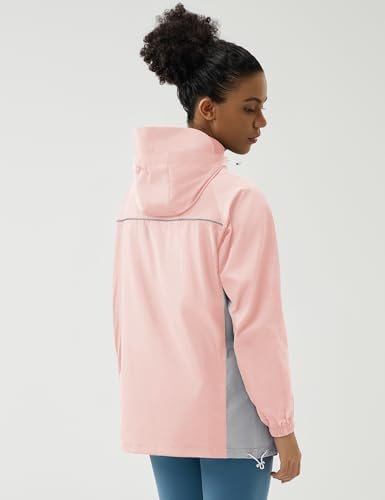 LOMON Lightweight Active Rain Jacket Hooded Water Resistant ...