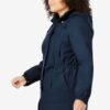 Woman Within Women's Plus Size Fleece-Lined Taslon Anorak