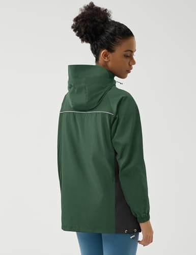 LOMON Lightweight Active Rain Jacket Hooded Water Resistant ...