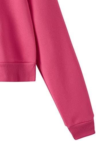 SweatyRocks Women's Long Sleeve Drawstring Full Zip Hooded J...