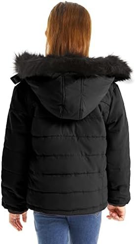 FARVALUE Girls' Winter Coats Thicken Fleece Lined Padded Hoo...