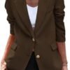PRETTYGARDEN Women's Spring Fall Business Casual Blazers Lon...