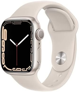Apple Watch Series 7 (GPS, 41mm) Starlight Aluminum Case wit...