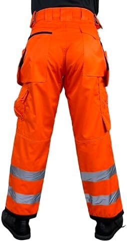Notus Men's Work Safety Pants High Visibility Cordura Knee R...