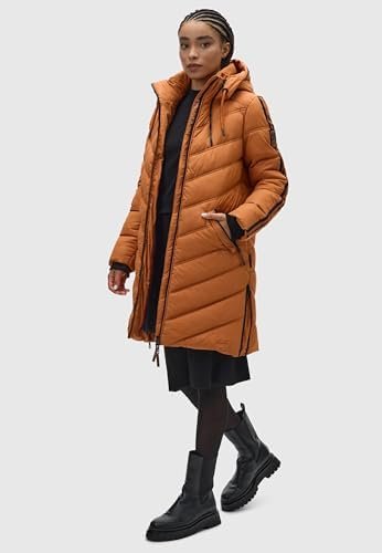 Women's Winter Coat | Quilted, Long Jacket with Cozy Hood | ...