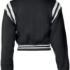 babyhealthy Women Cropped Varsity Jacket Retro Baseball Jack...