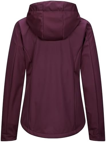 33,000ft Women's Softshell Jacket with Hood Waterproof Light...