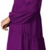 Amoretu Womens Tunic Dress Long Sleeve V Neck Casual Loose F...