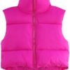 CULACCINO Women's Winter Cropped Puffer Vest Crop Jackets Fo...