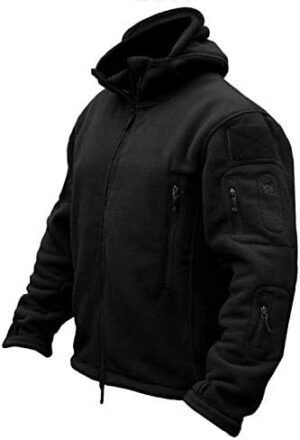 CRYSULLY Men's Military Tactical Sport Warm Fleece Hooded Ou... CRYSULLY Men's Military Tactical Sport Warm Fleece Hooded Ou...