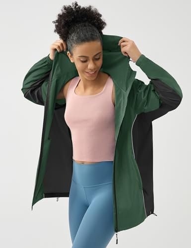 LOMON Lightweight Active Rain Jacket Hooded Water Resistant ...