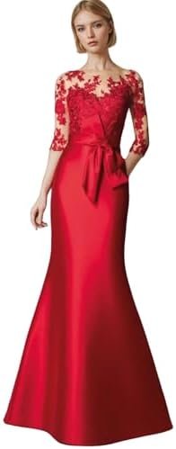 Mermaid/Trumpet Elegant Evening Dress Satin Floor Length Mot... Mermaid/Trumpet Elegant Evening Dress Satin Floor Length Mot...