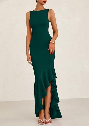 PRETTYGARDEN Women's Summer Bodycon Maxi Dress 2025 Spring S...