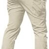 Ymosrh Men's Cargo Work Pants Casual Hiking Tactical Lightwe...