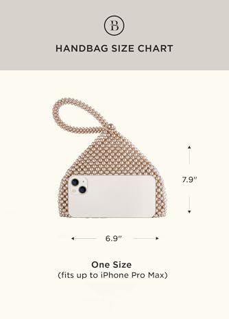 BABEYOND Pearl Clutch Purse Evening Bags for Women Elegant T...