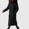 Marikoo Ladies’ Long Winter Coat with Hood & Detachable Faux...