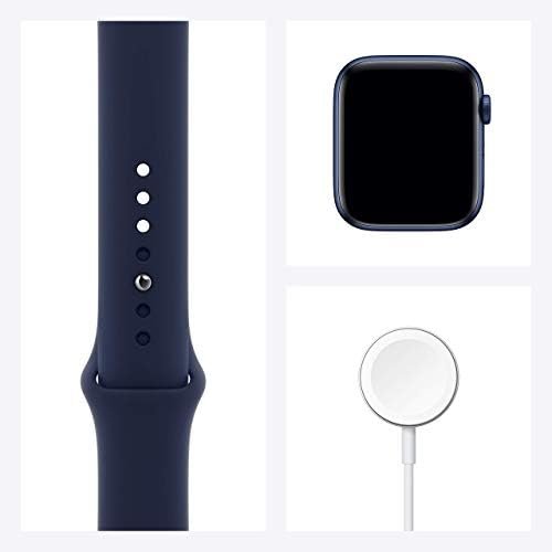 Apple Watch Series 6 (GPS, 44mm) - Blue Aluminum Case with D...