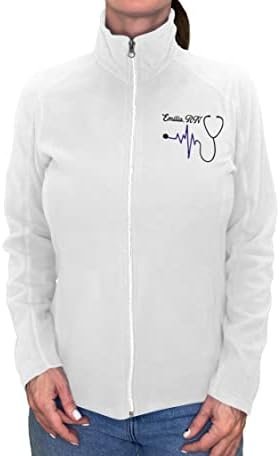 NACRE APPAREL Nurse Custom Jacket Personalized Embroidered L...