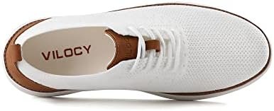 VILOCY Men's Casual Dress Sneakers Oxfords Business Mesh Bre...