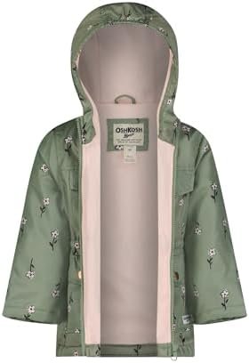 OSHKOSH B'GOSH Girls' Fleece-Lined Midweight Hooded Jacket