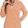 TACVASEN Women's Soft Fleece Jacket Lightweight Full Zip Swe...