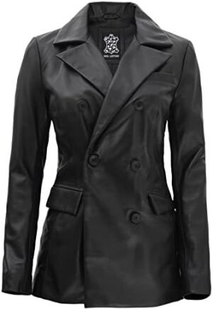 fjackets Lambskin Leather 3/4 Coat - A Fusion of Timeless fjackets Lambskin Leather 3/4 Coat - A Fusion of Timeless St...