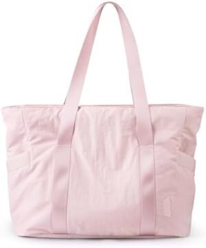 BAGSMART Tote Bag for Women with Zipper, Gym Tote with BAGSMART Tote Bag for Women with Zipper, Gym Tote with Compa...