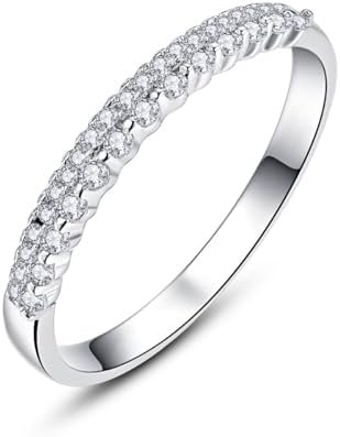 1.2ct White Gold Bridal Ring Sets Round Cut CZ Engagement Ri...