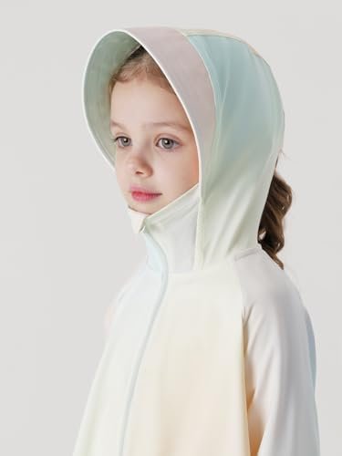 MARC&JANIE Kids Active Zip up Hoodie Girls Lightweight Summe...