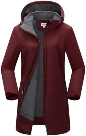 Outdoor Ventures Women's Softshell Jacket with Removable Hoo...