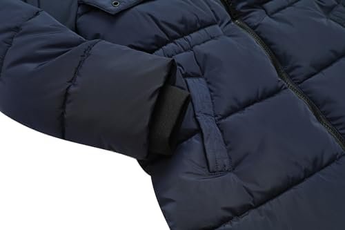 Girl's Winter Long Coat Parka Kids Warm Hooded Puffer Jacket...