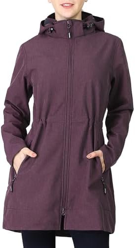 Outdoor Ventures Women's Softshell Jacket with Removable Hoo...