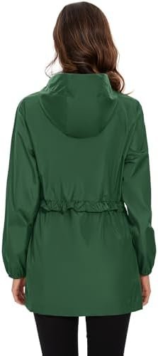 TCOT Rain Jackets for Women Waterproof Packable Hooded Rain ...