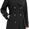 RISISSIDA Women Trench Coats, Water Resistant Double Breaste...