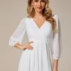 Ever-Pretty Women's Chiffon V Neck Long Sleeves Pleated A-Li...
