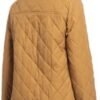 Quilted Barn Jacket for Women Corduroy Collar Lightweight Pu...