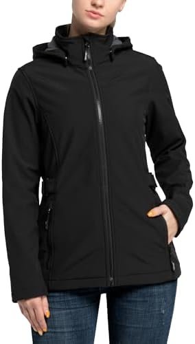 Outdoor Ventures Women's Softshell Jacket with Removable Hoo...