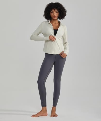 ALONG FIT Full Zip Workout Jacket for Women with Pockets - Y...