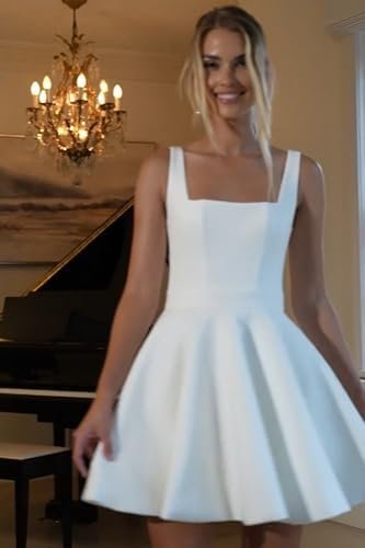 Simple Short Wedding Dresses for Bride 2025 Elegant Off The ...