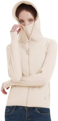 Women's UPF 50+ Sun Protection Jacket Lightweight Cooling Lo... Women's UPF 50+ Sun Protection Jacket Lightweight Cooling Lo...