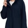 wantdo Women's Softshell Jacket Hooded Fleece Lined Waterpro...
