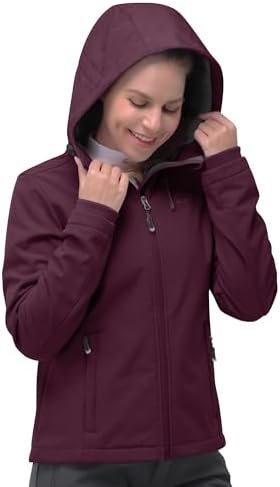 33,000ft Women's Softshell Jacket, Fleece Lined Warm Jacket ...