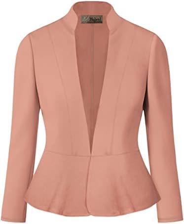 Hybrid & Company Women's Casual Work Office Elegant Open Fro...