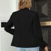 Womens Casual Blazers Long Sleeve Lapel Button Slim Work Off...
