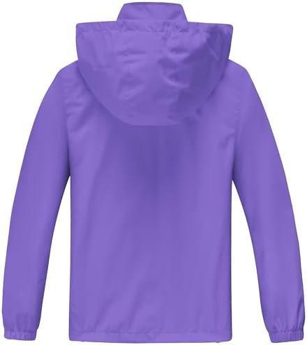 WICKHAM Boys Girls Waterproof Rain Jacket Detachable Hood Li...