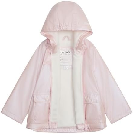 Carter's Baby Girls' Lightweight Fleece Lined Hooded Raincoa...